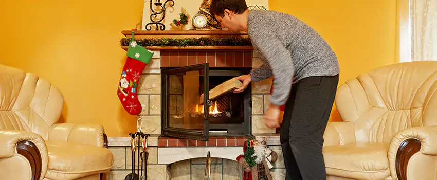 Rusted Metal Fireplace Restoration in Kansas City, Missouri